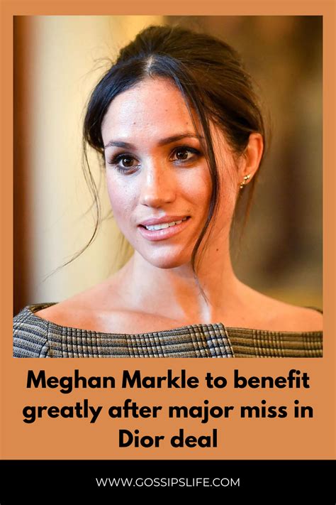 meghan markle dior deal|dior and meghan markle.